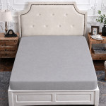 Чаршаф с ластик Serenity – сив, 120х200 см.
